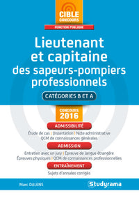 Lieutenant et capitaine des sapeurs-pompiers professionnels