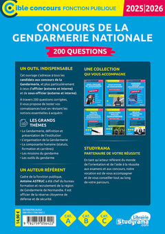 Concours de la gendarmerie nationale – 200 questions