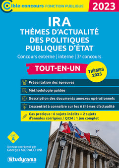 Concours des IRA – Thèmes d’actualité des politiques publiques d’État
