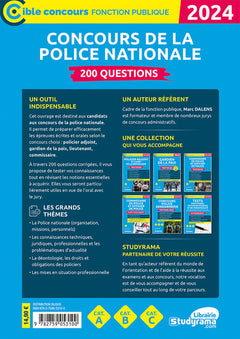 Concours de la police nationale – 200 questions