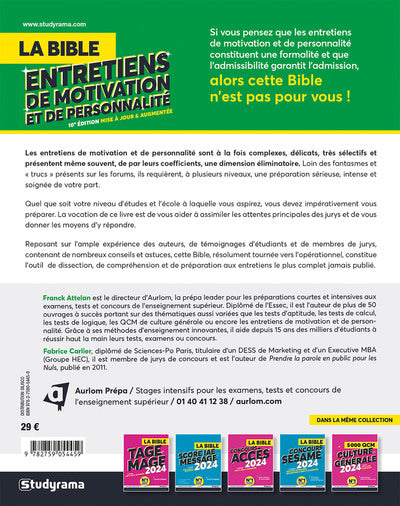 La Bible des entretiens de motivation et de personnalité