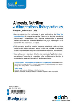 Aliments, nutrition et alimentations thérapeutiques
