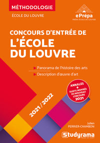 Concours d'entrée de l'école du Louvre: 2021/2022