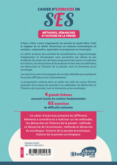 Cahier d'exercices en SES