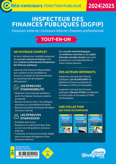 Inspecteur des finances publiques (DGFiP) – Tout-en-un (Catégorie A – Concours 2024-2025)