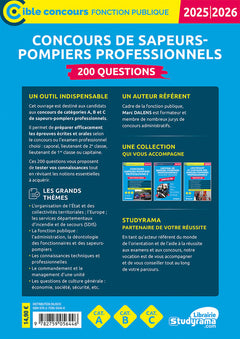 Concours de sapeurs-pompiers professionnels – 200 questions