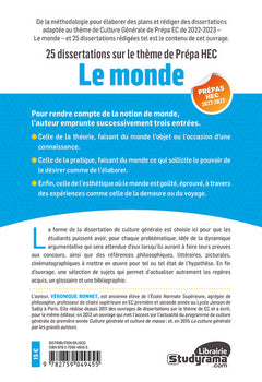 Le monde en 25 dissertations - Prépas HEC 2022-2023