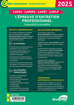 Capes, Capeps, Capet, Caplp – L'épreuve d'entretien professionnel