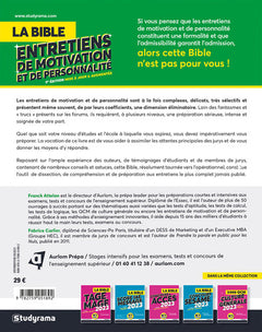 La bible Entretiens de motivation et de personnalité