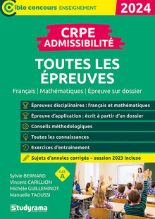 CRPE – Admissibilité – Toutes les épreuves (Concours 2023-2024)