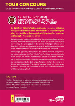 Se perfectionner en orthographe et préparer le Certificat Voltaire