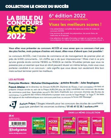La bible du concours Acces