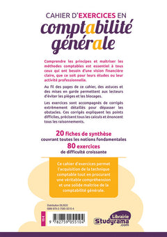 Cahier d'exercices en comptabilité générale