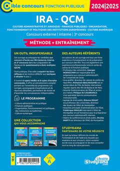 IRA – QCM – Méthode + Entraînement (Catégorie A – Concours 2024-2025)