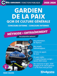 Gardien de la paix – QCM de culture générale et d’actualité