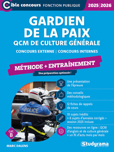 Gardien de la paix – QCM de culture générale et d’actualité