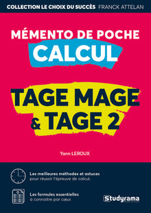 Mémento de poche calcul tage mage et tage 2