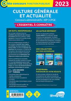 Culture générale et actualité – L'essentiel à connaître (Catégories A et B – Édition 2023)