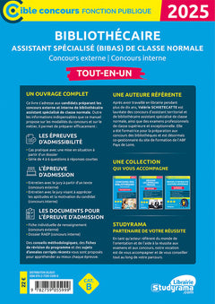 Bibliothécaire assistant spécialisé (BIBAS) de classe normale – Tout-en-un