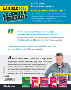 La Bible du Score IAE Message 2024