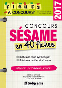 Concours Sésame en 40 fiches 2017