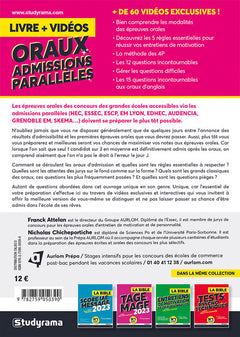 Oraux : Admissions parallèles