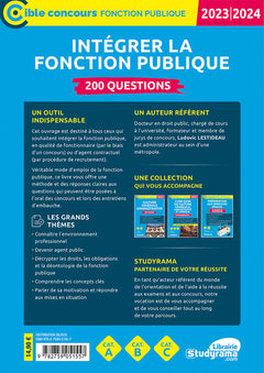 Intégrer la fonction publique – 200 questions (Catégories A, B et C – Édition 2023)