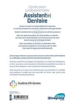 Certification professionnelle assistant(e) dentaire