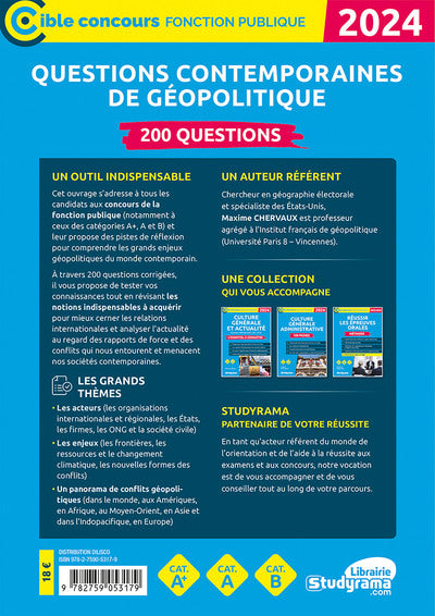 Questions contemporaines de géopolitique