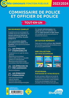 Commissaire de police et officier de police – Tout-en-un (Catégorie A – Concours 2023-2024)