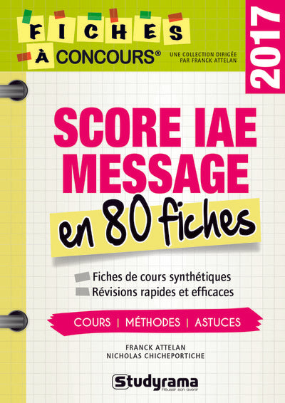 Score iae message en 80 fiches 2017