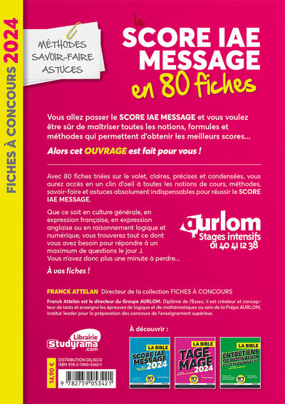 Le Score IAE Message en 80 fiches