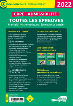 CRPE admissibilité - Toutes les épreuves 2022