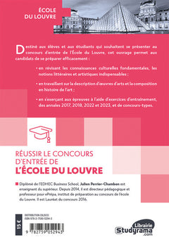 Réussir le concours d'entrée de l'école du Louvre