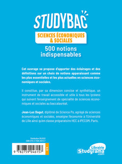 Sciences économiques et sociales: 500 notions indispensables