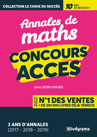 Annales de mathématiques du concours ACCES