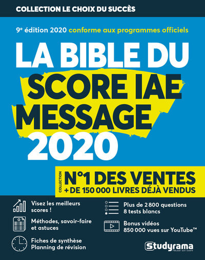 Bible du score IAE Message 2020