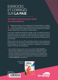 Exercices et corrigés sur la paie