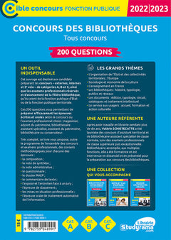 Concours des bibliothèques – 200 questions: Édition 2022 – Catégories A, B, C – Tous concours