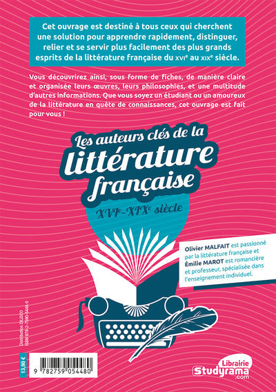 Les auteurs clés de la littérature française