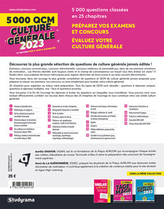 5000 QCM de culture générale 2022-2023