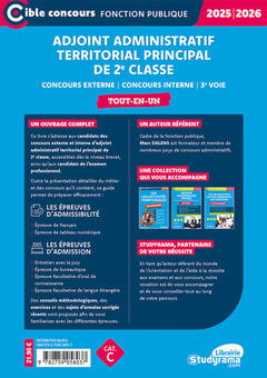 Adjoint administratif territorial principal de 2e classe – Tout-en-un (Concours 2025-2026)