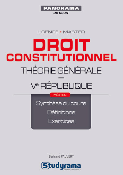Droit constitutionnel théorie générale Ve République