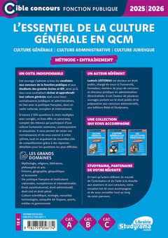 L’essentiel de la culture générale en QCM – Méthode + entraînement
