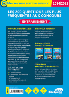 Les 200 questions les plus fréquentes aux concours - Entraînement