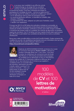 100 modèles de CV et 100 lettres de motivation