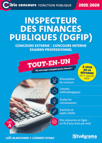 Inspecteur des finances publiques (DGFiP) – Tout-en-un (Catégorie A – Concours 2025-2026)