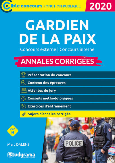 Annales corrigées Gardien de la paix