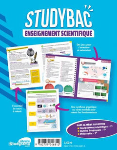 Cahier Studybac - Enseignement scientifique - première - tronc commun