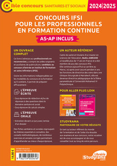 Concours IFSI pour les professionnels en formation continue – Tout-en-un (Concours 2024-2025): AS-AP inclus